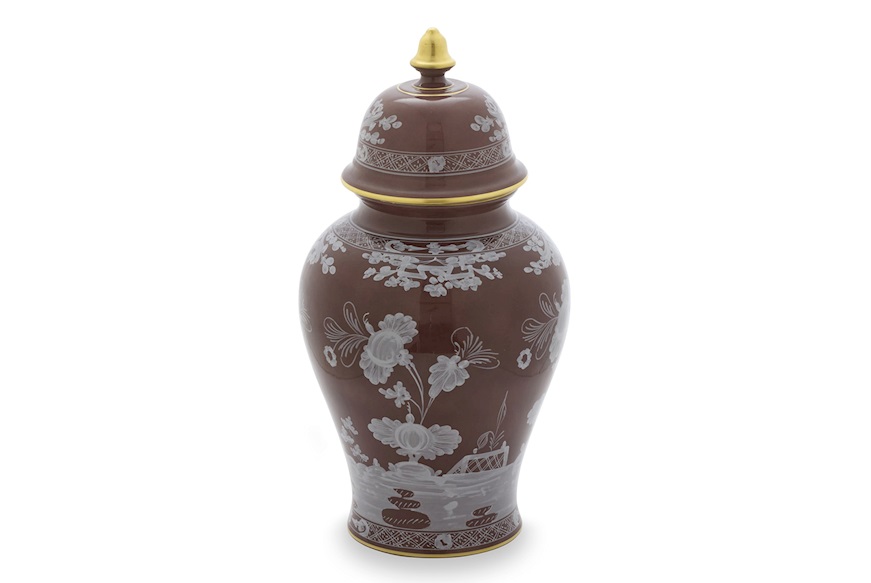 Vase Oriente Italiano Castagn porcelain Richard Ginori
