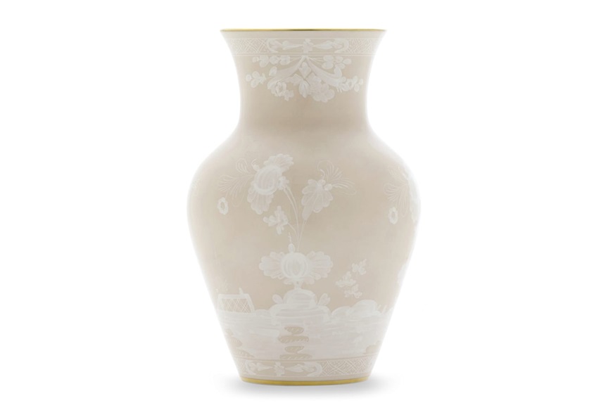 Vaso Ming Oriente Italiano Meringa porcellana Richard Ginori