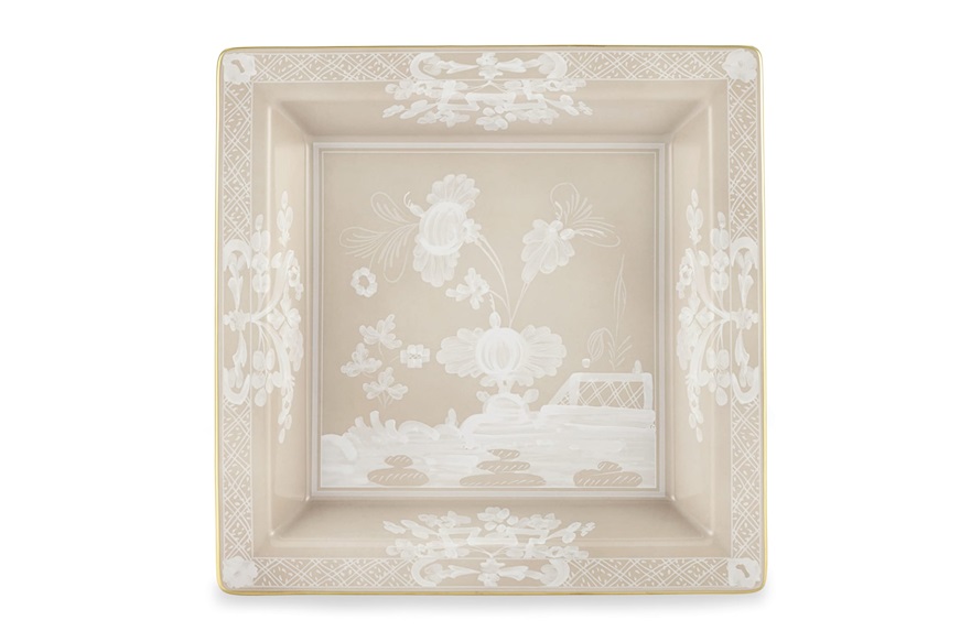 Valet tray Oriente Italiano Meringa porcelain Richard Ginori