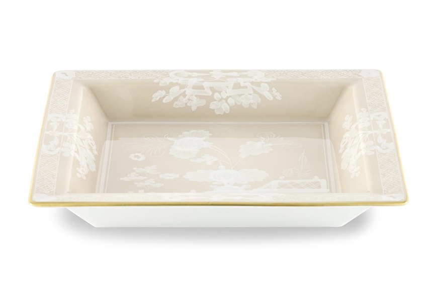 Valet tray Oriente Italiano Meringa porcelain Richard Ginori