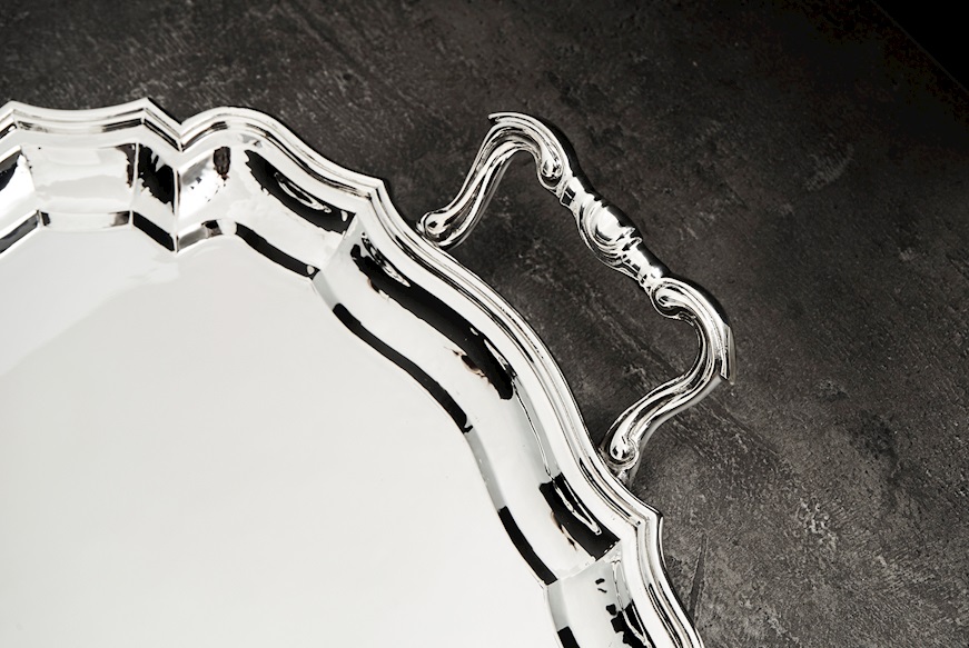 Tray silver 1642 grammi in 700 style Zanolli Vintage