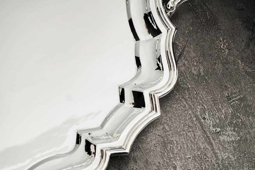 Tray silver 1642 grammi in 700 style Zanolli Vintage