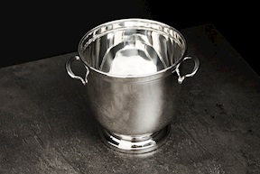 Secchiello ghiaccio argento 347 grammi in stile Inglese usato ricondizionato Zanolli Vintage