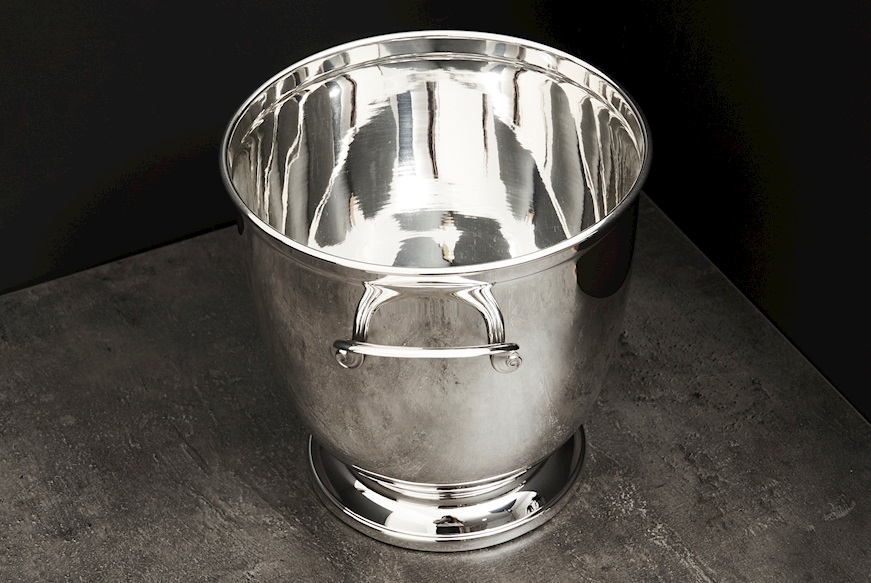 Champagne bucket silver 1062 grammi in English style Zanolli Vintage
