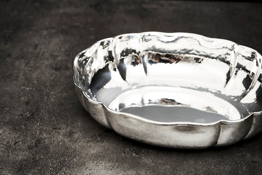 Oval bowl silver 285 grammi Zanolli Vintage