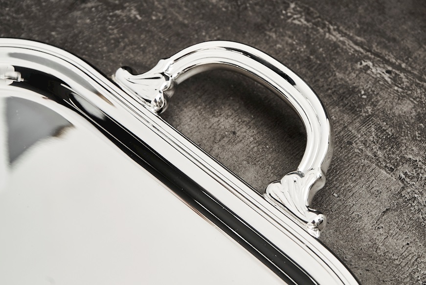 Rectangular tray silver 918 grammi Zanolli Vintage