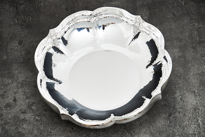Round bowl silver 318 grammi Zanolli Vintage