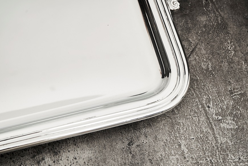 Rectangular tray silver 1205 grammi Zanolli Vintage