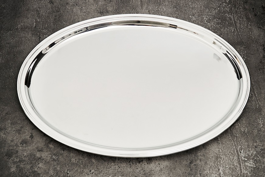 Oval tray silver 903 grammi Zanolli Vintage