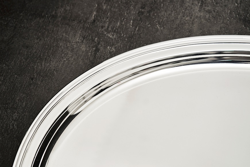 Oval tray silver 903 grammi Zanolli Vintage
