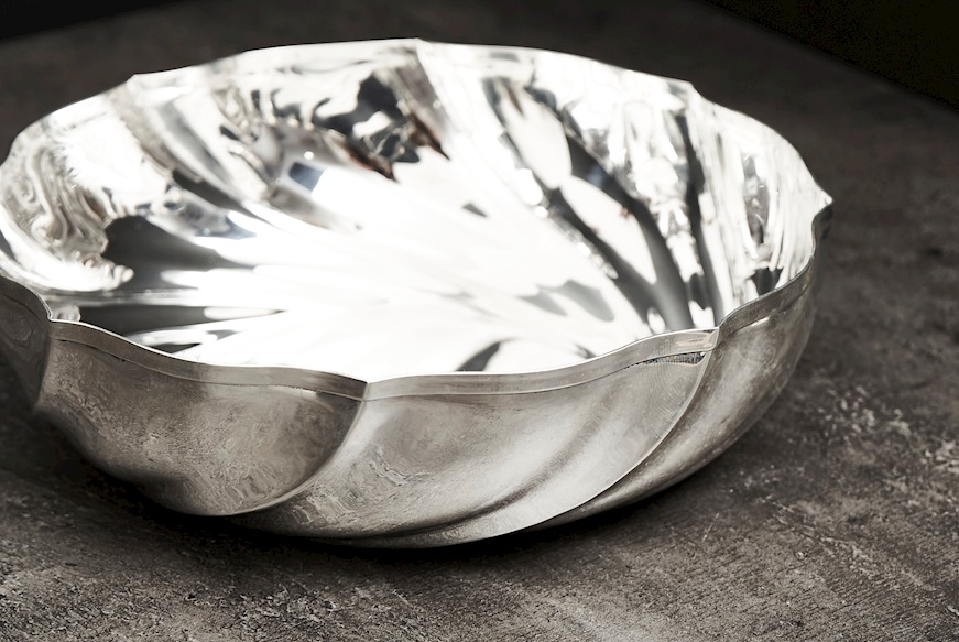 Round bowl silver 183 grammi Zanolli Vintage