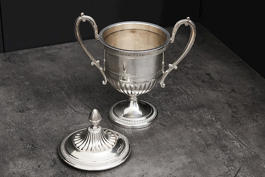 Sugar bowl silver 397 grammi in Empire style Zanolli Vintage