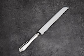 Coltello panettone argento 50 grammi in stile Inglese usato ricondizionato Zanolli Vintage