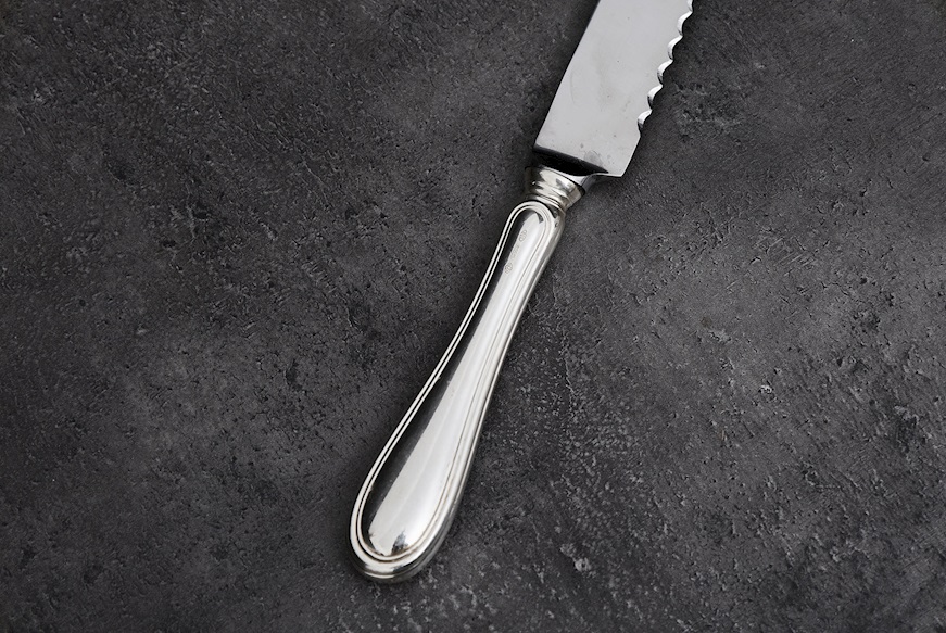 Coltello panettone argento 50 grammi in stile Inglese usato ricondizionato Zanolli Vintage