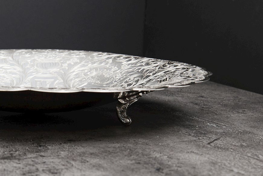 Round bowl silver 624 grammi Zanolli Vintage