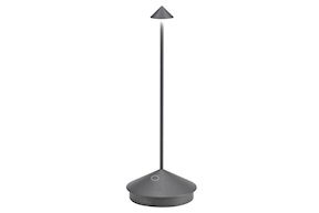 Lampada da tavolo Pina Grigio Scuro Zafferano