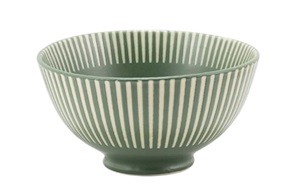 Bowl Levante porcelain green Zafferano