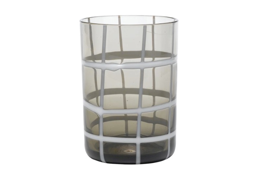 Tumbler glass Twiddle grey Zafferano