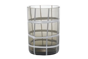 Tumbler glass Twiddle grey Zafferano