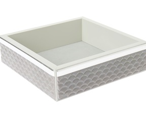 Svuotatasche Pigna tortora e argento Selezione Zanolli