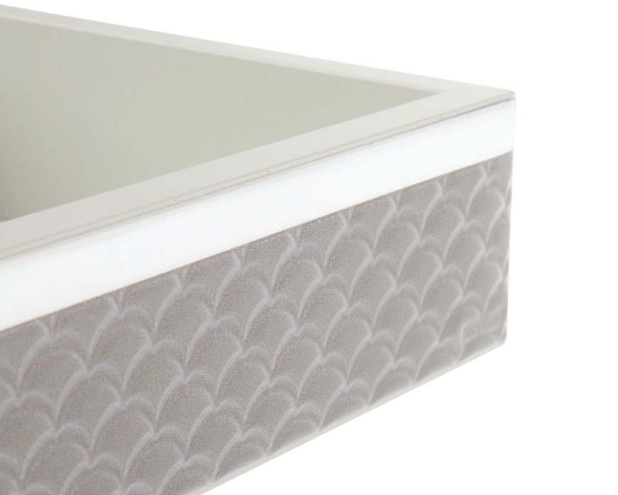 Svuotatasche Pigna tortora e argento Selezione Zanolli