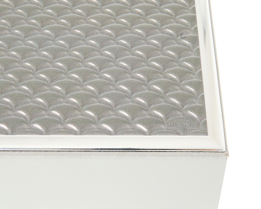 Scatola Pigna tortora e argento Selezione Zanolli