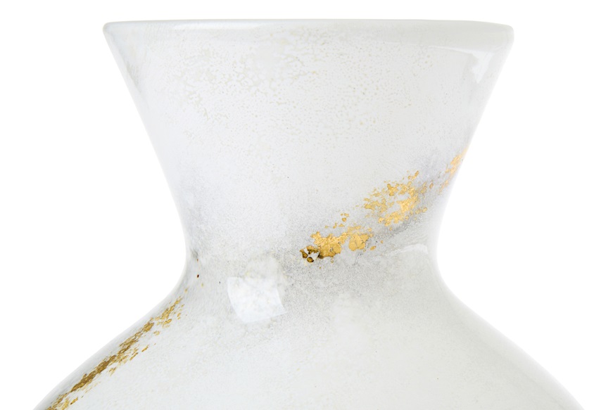 Vaso David bianco e oro Selezione Zanolli