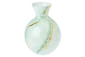 Vaso David bianco e oro Selezione Zanolli