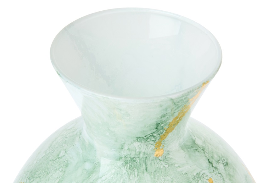 Vaso David bianco e oro Selezione Zanolli