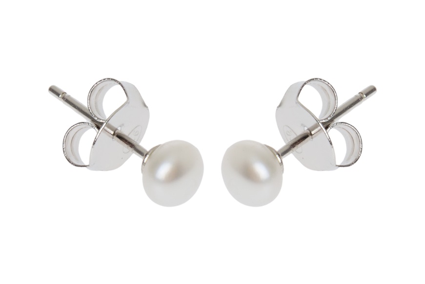 Orecchini argento con perle fresh water Selezione Zanolli