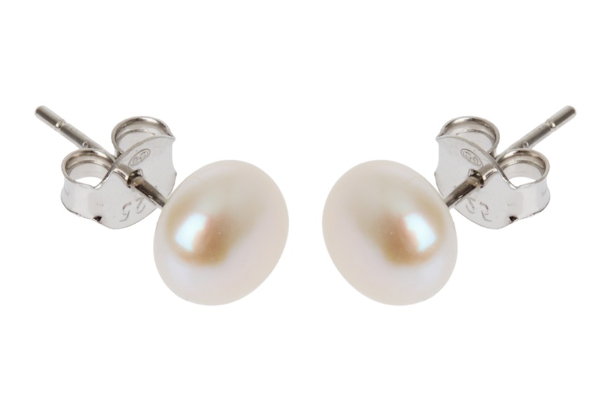 Orecchini argento con perle fresh water Selezione Zanolli