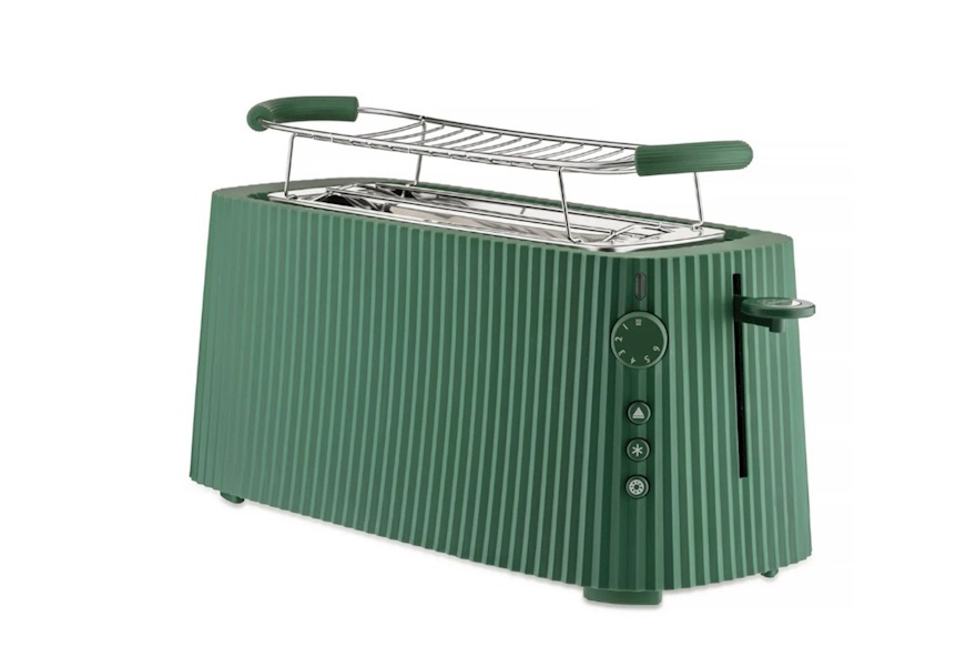 Tostapane Plissè a doppio scomparto verde Alessi