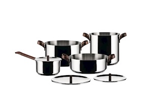 Set of cookware Edo steel 7 pieces Alessi