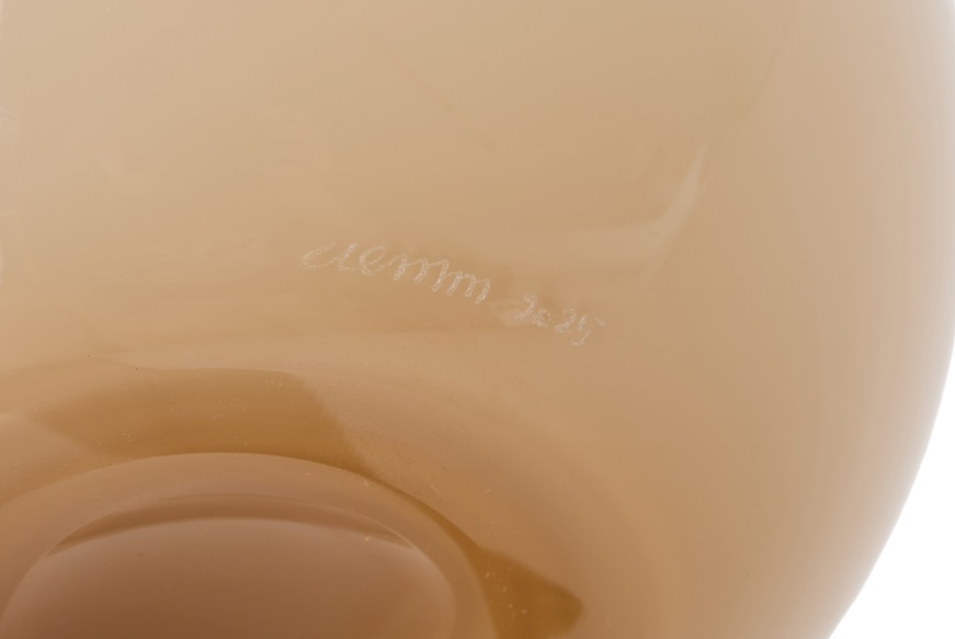 Vaso Fazzoletto vetro di Murano moka Venini