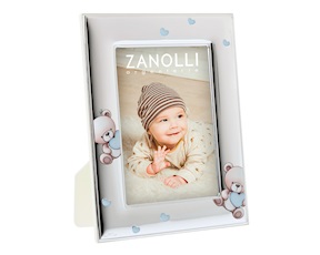 Cornice Orsetti Cuori celeste Selezione Zanolli