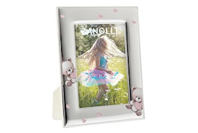 Cornice Orsetti Cuori argento pvd rosa Selezione Zanolli