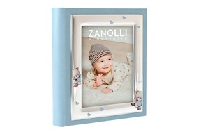 Album Orsetti con Cuore argento pvd celeste Selezione Zanolli