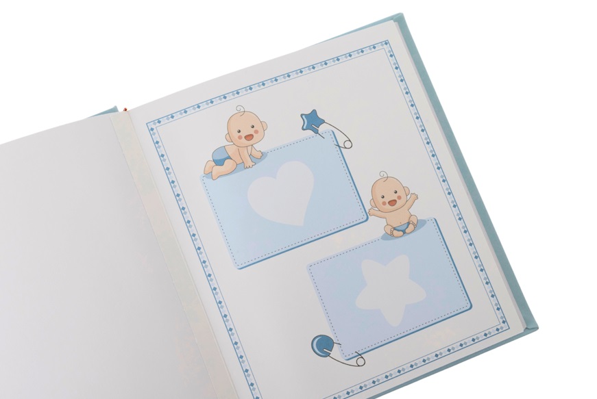 Album Orsetti con Cuore argento pvd celeste Selezione Zanolli