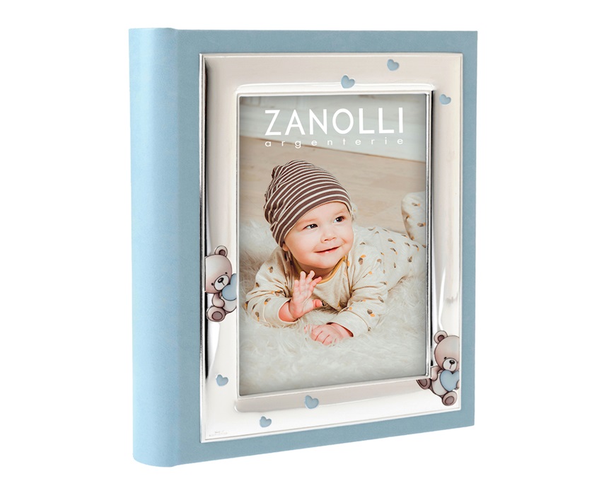 Photo album Teddy Bear with Heart blue Selezione Zanolli