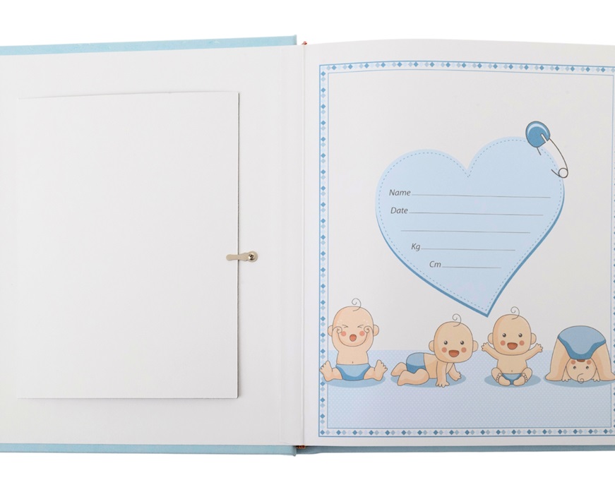 Photo album Teddy Bear with Heart blue Selezione Zanolli