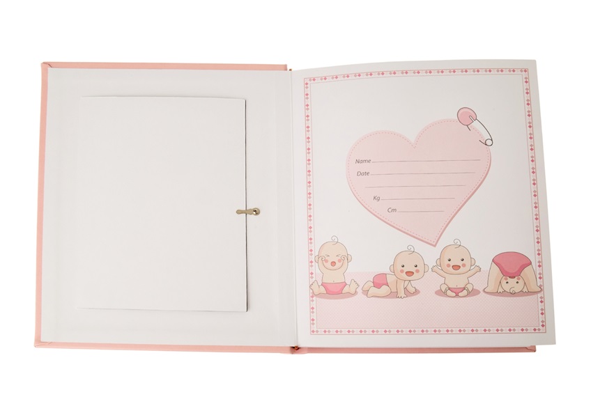 Album Orsetti con Cuore argento pvd rosa Selezione Zanolli