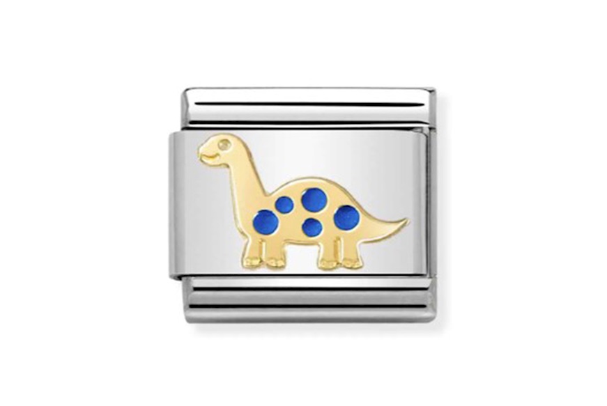 Brontosaurus Composable steel gold and enamel Nomination