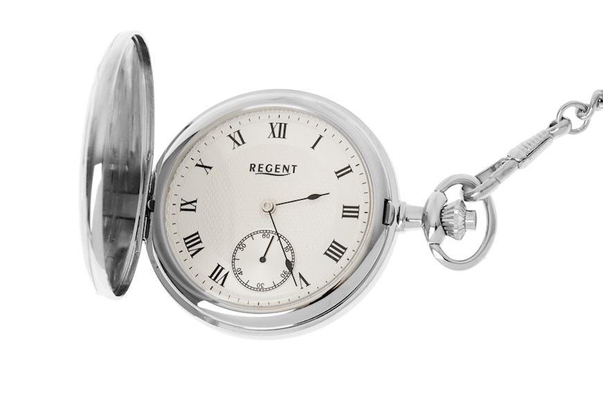 Orologio da taschino Regent acciaio con blasone Selezione Zanolli