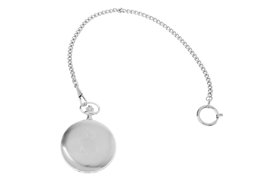 Orologio da taschino Regent acciaio con fasi lunari Selezione Zanolli