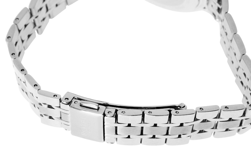 Orologio da polso donna acciaio con quadrante bianco Royal London
