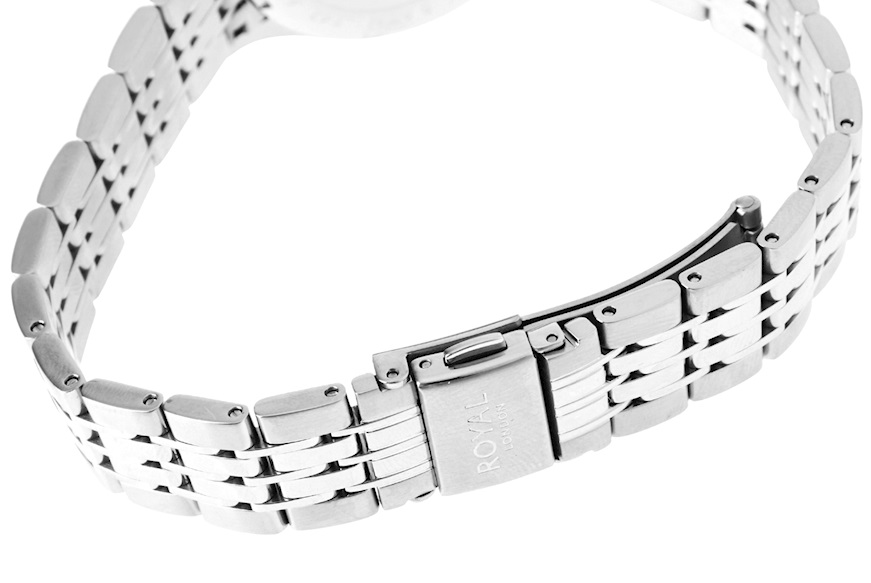 Orologio da polso donna acciaio con quadrante bianco Royal London