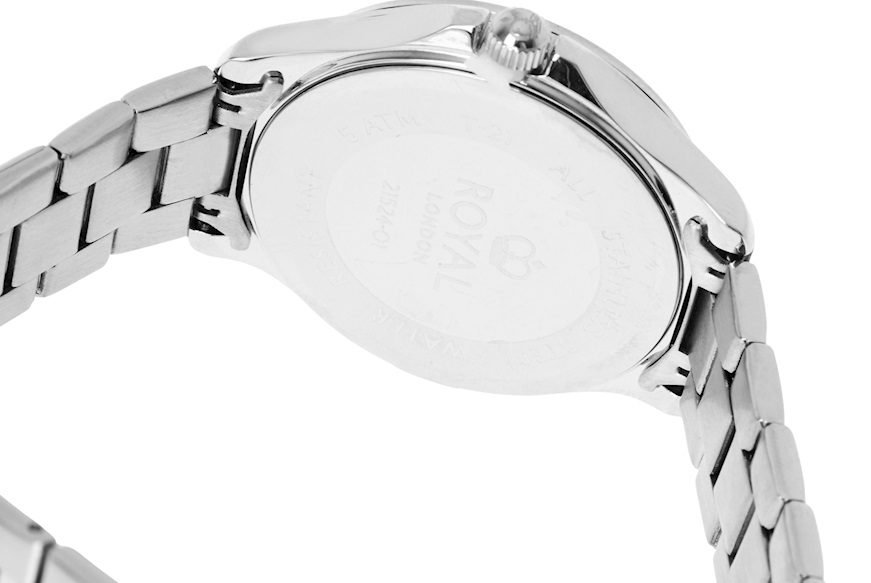 Orologio da polso donna acciaio con quadrante bianco Royal London