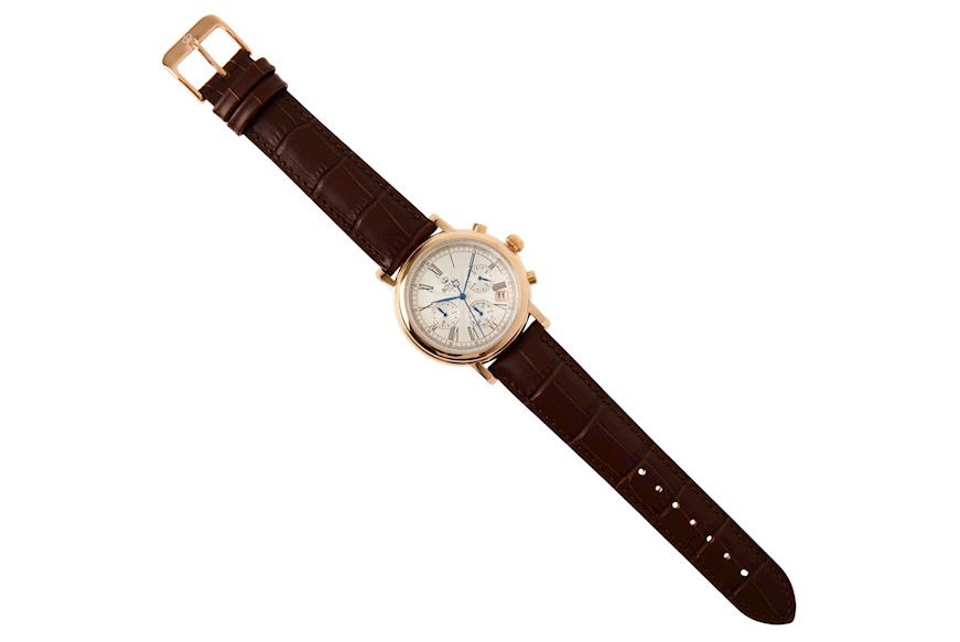 Orologio da polso acciaio con quadrante bianco e cinturino in pelle Royal London