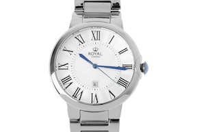Watch steel with white dial Royal London