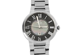 Orologio da polso acciaio con quadrante nero Royal London